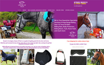 House of Tack Carmarthenshire website